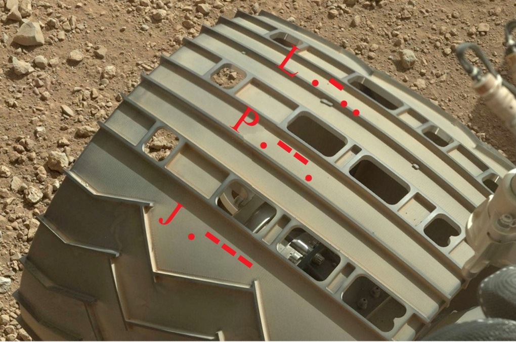 JPL en morse en el Curiosity JPL en morse en el Curiosity